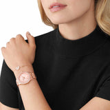 Buy Shop Michael Kors Lilane Quartz Rose Gold Dial Rose Gold Steel Strap Watch For Women - MK1068 USA Online