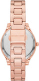 Buy Shop Michael Kors Lilane Quartz Rose Gold Dial Rose Gold Steel Strap Watch For Women - MK1068 USA Online