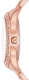 Buy Shop Michael Kors Lilane Quartz Rose Gold Dial Rose Gold Steel Strap Watch For Women - MK1068 USA Online
