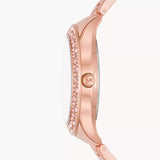 Buy Shop Michael Kors Lilane Quartz Rose Gold Dial Rose Gold Steel Strap Watch For Women - MK1068 USA Online