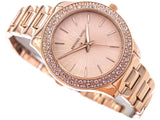Buy Shop Michael Kors Lilane Quartz Rose Gold Dial Rose Gold Steel Strap Watch For Women - MK1068 USA Online
