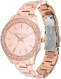 Buy Shop Michael Kors Lilane Quartz Rose Gold Dial Rose Gold Steel Strap Watch For Women - MK1068 USA Online