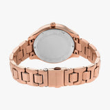 Buy Shop Michael Kors Lilane Three Hand Mother of Pearl White Dial Rose Gold Steel Strap Watch For Women - MK4557 USA Online