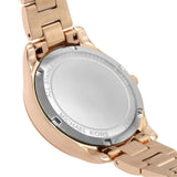 Buy Shop Michael Kors Lilane Three Hand Mother of Pearl White Dial Rose Gold Steel Strap Watch For Women - MK4557 USA Online