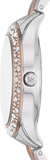 Buy Shop Michael Kors Liliane Quartz Mother of Pearl White Dial Two Tone Steel Strap Watch For Women - MK1048 USA Online