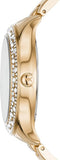 Buy Shop Michael Kors Liliane Mother of Pearl White Dial Gold Steel Strap Watch For Women - MK4555 USA Online