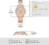 Buy Shop Michael Kors Liliane Three Hand Rose Gold Dial Rose Gold Steel Strap Watch For Women - MK4651 USA Online