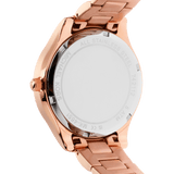 Buy Shop Michael Kors Liliane Three Hand Rose Gold Dial Rose Gold Steel Strap Watch For Women - MK4651 USA Online