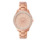 Buy Shop Michael Kors Liliane Three Hand Rose Gold Dial Rose Gold Steel Strap Watch For Women - MK4651 USA Online