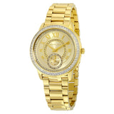 Buy Shop Michael Kors Madelyn Quartz Gold Dial Gold Steel Strap Watch For Women - MK6287 USA Online