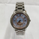 Buy Shop Michael Kors Madelyn Quartz Blue Dial Silver Steel Strap Watch For Women - MK6286 USA Online