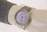Buy Shop Michael Kors Madelyn Quartz Blue Dial Silver Steel Strap Watch For Women - MK6286 USA Online