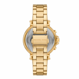 Buy Shop Michael Kors Maren Chronograph Gold Dial Gold Steel Strap Watch for Women - MK7493 USA Online