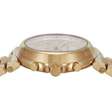 Buy Shop Michael Kors Maren Chronograph Gold Dial Gold Steel Strap Watch for Women - MK7493 USA Online