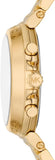 Buy Shop Michael Kors Maren Chronograph Gold Dial Gold Steel Strap Watch for Women - MK7493 USA Online