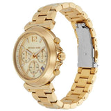 Buy Shop Michael Kors Maren Chronograph Gold Dial Gold Steel Strap Watch for Women - MK7493 USA Online