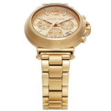 Buy Shop Michael Kors Maren Chronograph Gold Dial Gold Steel Strap Watch for Women - MK7493 USA Online