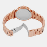 Buy Shop Michael Kors Maren Chronograph Rose Gold Dial Rose Gold Steel Strap Watch for Women - MK7494 USA Online