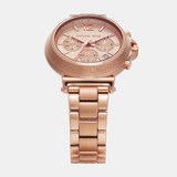 Buy Shop Michael Kors Maren Chronograph Rose Gold Dial Rose Gold Steel Strap Watch for Women - MK7494 USA Online