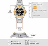 Buy Shop Michael Kors Maritime Analog Black Dial Silver Steel Strap Watch for Men - MK9161 USA Online