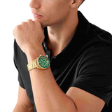 Buy Shop Michael Kors Maritime Analog Green Dial Gold Steel Strap Watch for Men - MK9162 USA Online