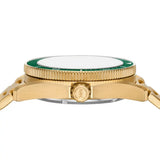 Buy Shop Michael Kors Maritime Analog Green Dial Gold Steel Strap Watch for Men - MK9162 USA Online