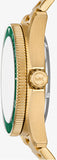Buy Shop Michael Kors Maritime Analog Green Dial Gold Steel Strap Watch for Men - MK9162 USA Online