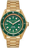 Buy Shop Michael Kors Maritime Analog Green Dial Gold Steel Strap Watch for Men - MK9162 USA Online