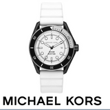Buy Shop Michael Kors Maritime Analog White Dial White Silicone Strap Watch for Men - MK9159 USA Online