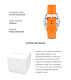 Buy Shop Michael Kors Maritime Three-Hand Analog Black Dial Orange Silicone Strap Watch for Men - MK9157 USA Online