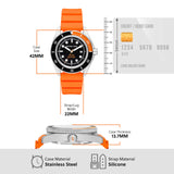 Buy Shop Michael Kors Maritime Three-Hand Analog Black Dial Orange Silicone Strap Watch for Men - MK9157 USA Online