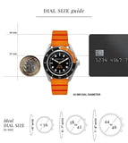 Buy Shop Michael Kors Maritime Three-Hand Analog Black Dial Orange Silicone Strap Watch for Men - MK9157 USA Online