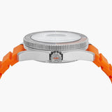 Buy Shop Michael Kors Maritime Three-Hand Analog Black Dial Orange Silicone Strap Watch for Men - MK9157 USA Online