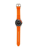 Buy Shop Michael Kors Maritime Three-Hand Analog Black Dial Orange Silicone Strap Watch for Men - MK9157 USA Online
