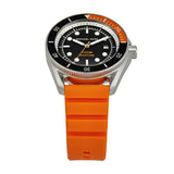 Buy Shop Michael Kors Maritime Three-Hand Analog Black Dial Orange Silicone Strap Watch for Men - MK9157 USA Online