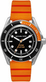 Buy Shop Michael Kors Maritime Three-Hand Analog Black Dial Orange Silicone Strap Watch for Men - MK9157 USA Online