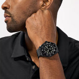 Buy Shop Michael Kors Maritime Three Hand Black Dial Black Steel Strap Watch for Men - MK9181 USA Online