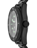 Buy Shop Michael Kors Maritime Three Hand Black Dial Black Steel Strap Watch for Men - MK9181 USA Online