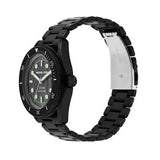 Buy Shop Michael Kors Maritime Three Hand Black Dial Black Steel Strap Watch for Men - MK9181 USA Online