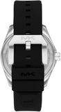 Buy Shop Michael Kors Maritime Three Hand Blue Dial Black Silicone Strap Watch for Men - MK9167 USA Online