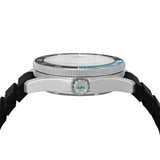 Buy Shop Michael Kors Maritime Three Hand Blue Dial Black Silicone Strap Watch for Men - MK9167 USA Online