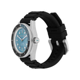 Buy Shop Michael Kors Maritime Three Hand Blue Dial Black Silicone Strap Watch for Men - MK9167 USA Online