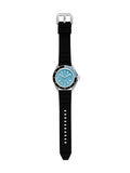 Buy Shop Michael Kors Maritime Three Hand Blue Dial Black Silicone Strap Watch for Men - MK9167 USA Online