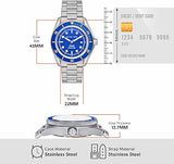 Buy Shop Michael Kors Maritime Three-Hand Blue Dial Silver Steel Strap Watch for Men - MK9160 USA Online