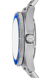 Buy Shop Michael Kors Maritime Three-Hand Blue Dial Silver Steel Strap Watch for Men - MK9160 USA Online