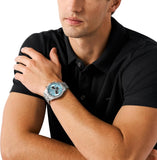 Buy Shop Michael Kors Maritime Three-Hand Blue Dial Two Tone Steel Strap Watch for Men - MK9169 USA Online