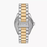 Buy Shop Michael Kors Maritime Three-Hand Blue Dial Two Tone Steel Strap Watch for Men - MK9169 USA Online