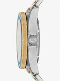 Buy Shop Michael Kors Maritime Three-Hand Blue Dial Two Tone Steel Strap Watch for Men - MK9169 USA Online