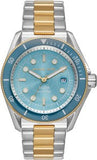 Buy Shop Michael Kors Maritime Three-Hand Blue Dial Two Tone Steel Strap Watch for Men - MK9169 USA Online