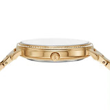 Buy Shop Michael Kors Melissa Pave Gold Dial Gold Steel Strap Watch for Women - MK4371 USA Online